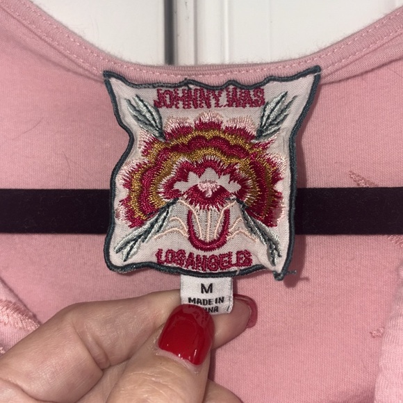 JOHNNY WAS Paneled Knit Tee-Rosalyn in size M - Picture 3 of 8